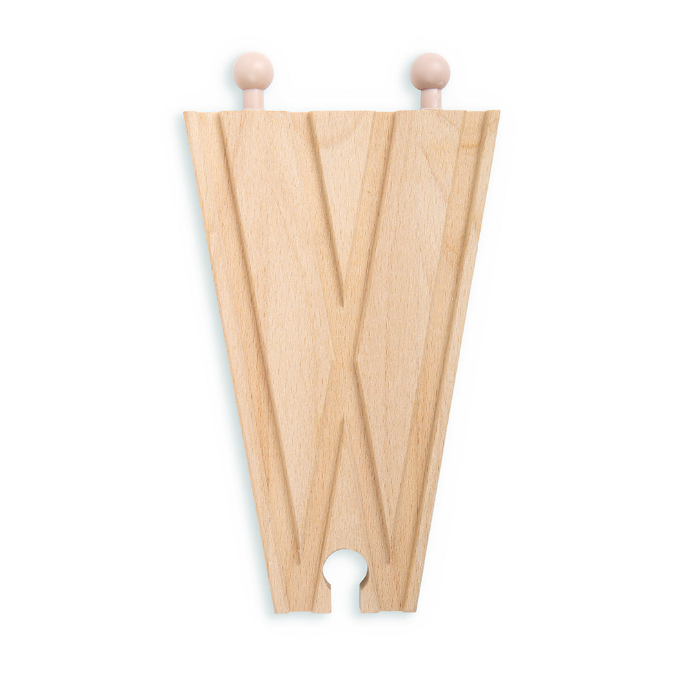 Bigjigs Toys 2 Track Splitter Pieces for Wooden Train Sets