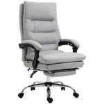 Microfibre Massage Office Chair Grey