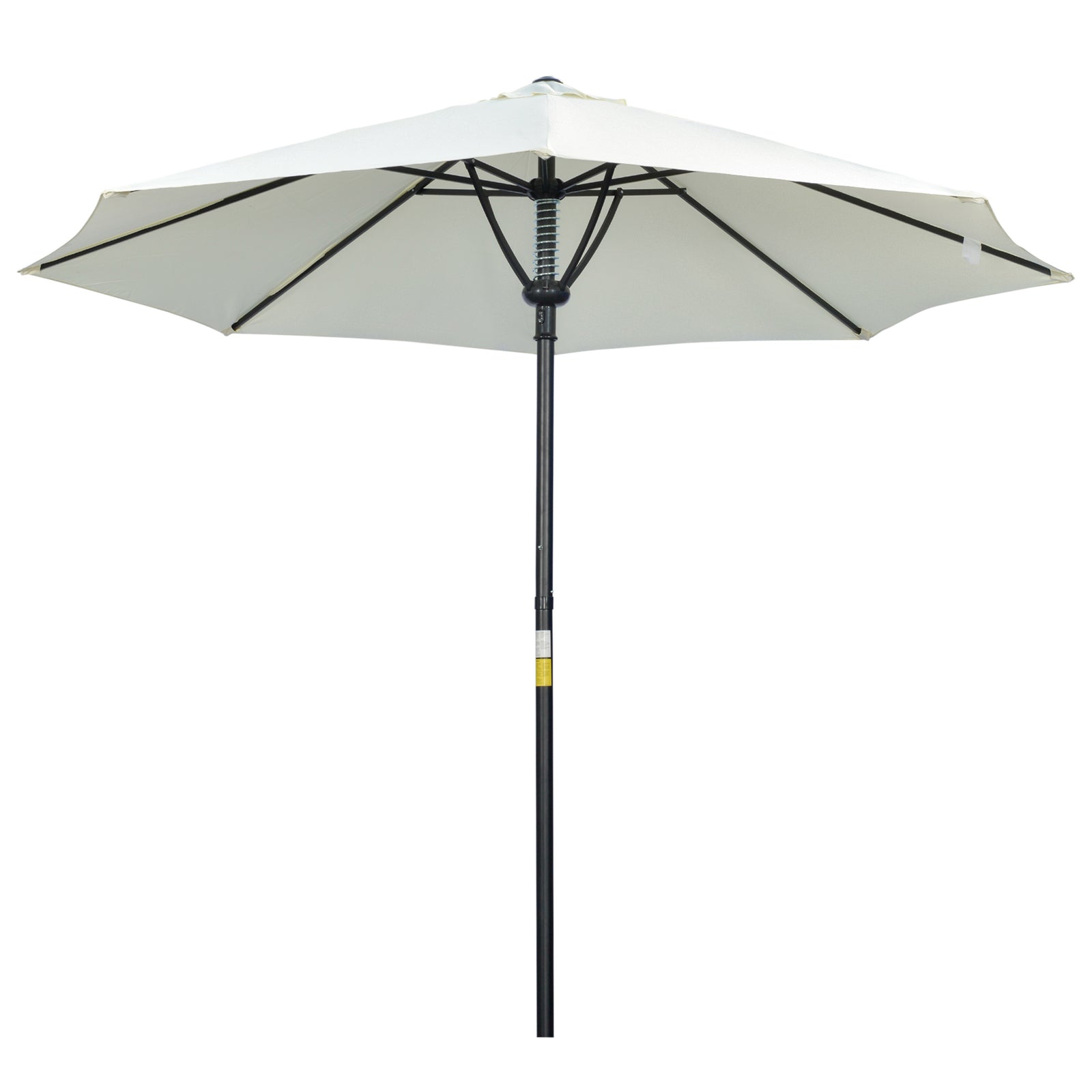 3m Garden Parasol With 8 Ribs Umbrella Sun Shade | Cream