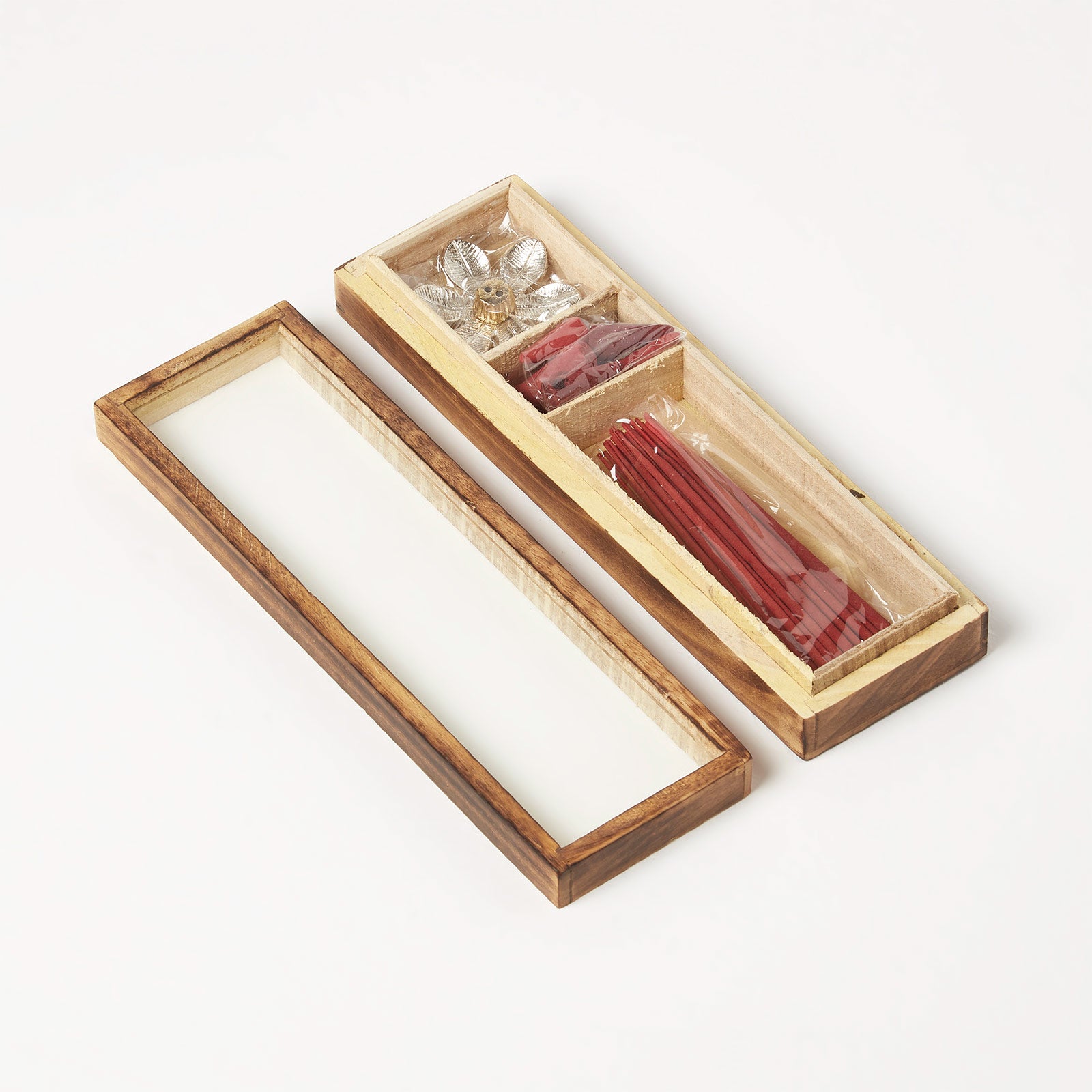 HOMESCAPES Zen Incense Gift Set, Rose & Black Oudh