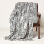 Ophelia Soft Throw With Tassels | 125cm x 150cm | Grey