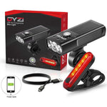 Dyzi Rechargeable Bike Lights Set Premium Waterproof Bicycle Front And Back Light