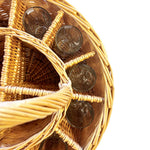 Wicker Deluxe Celebration Drinks Basket With Straight Glasses
