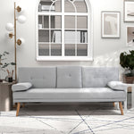 3 Seater Sofa Bed Scandi Style Recliner Adjustable Back