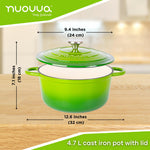 Cast Iron Dutch Oven With Lid Casserole - 24cm (4.7l) | Green