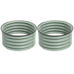 Set Of 2 Raised Garden Bed Metal | Green