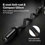 Centra Ez Curl Bar Olympic Barbell 120cm Weight Bar Strength Training 367kg