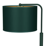 Verde Hand Made Scandi Style Table Lamp In A Rich Green Finish With Gold Accents Holds 1xe27 Led Bulb