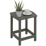 Outdoor Side Table, Adirondack Side Table, Indoor Outdoor, Grey