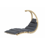 Swing Lounger Floating Recliner Anthracite/Taupe