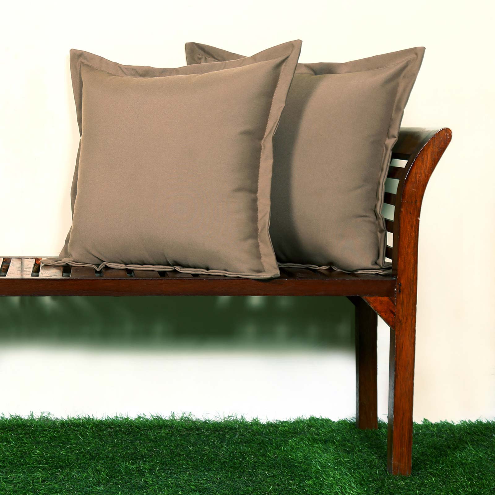 Plain Outdoor Cushion 45 X 45 Cm, Set Of 2 | 45cm x 45cm | Beige
