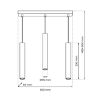 Hudson Pendant Lamp Hand Made High Quality Elegant Cylindrical Design With Matt Black Finish