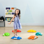 Kids Crab Stepping Stones, 6/9pcs River Stones For Indoors, Outdoors | Small | Multi Colour