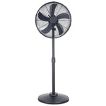 16in Pedestal Fan With Adjustable Height & Wide-angled Oscillation | Black