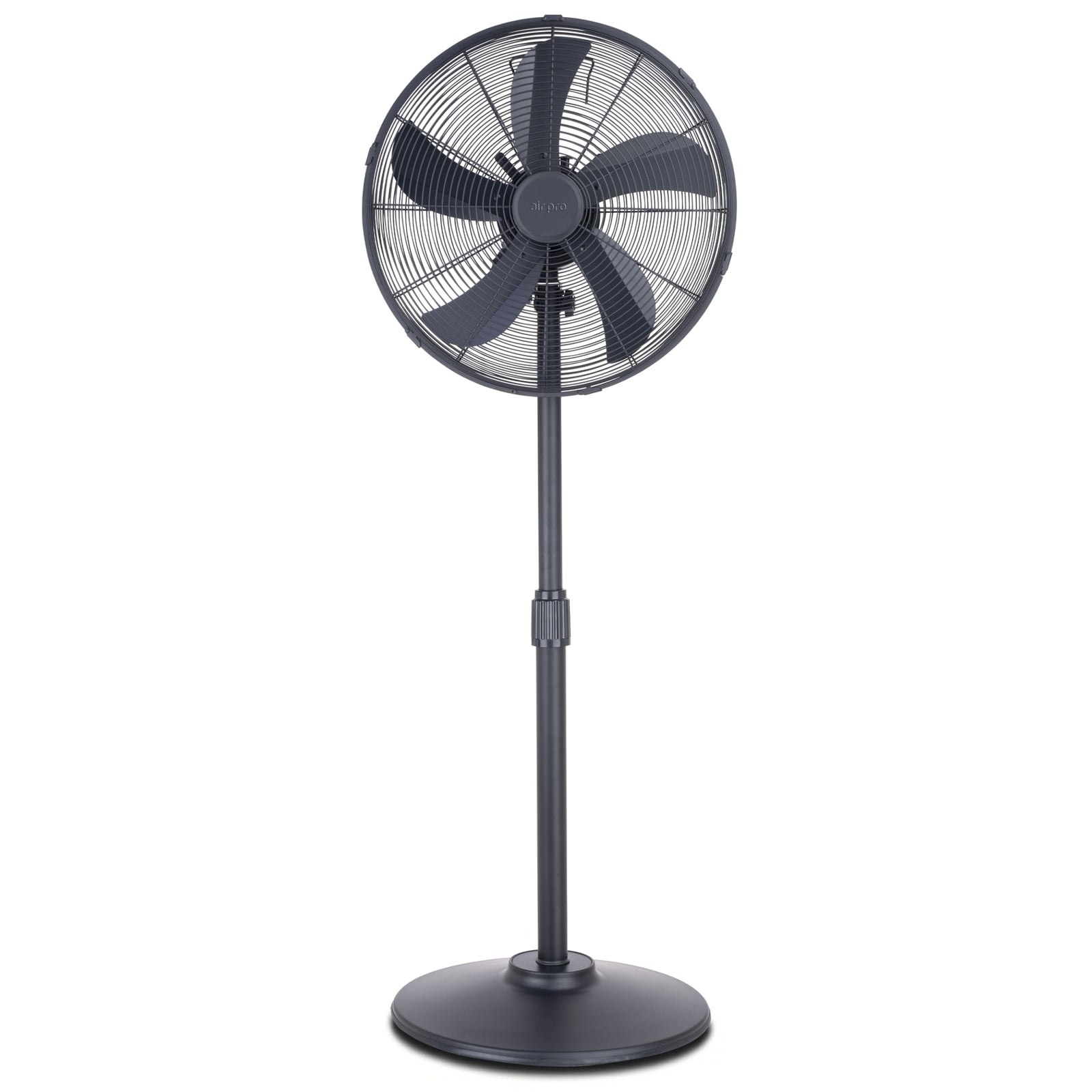 16in Pedestal Fan With Adjustable Height & Wide-angled Oscillation | Black