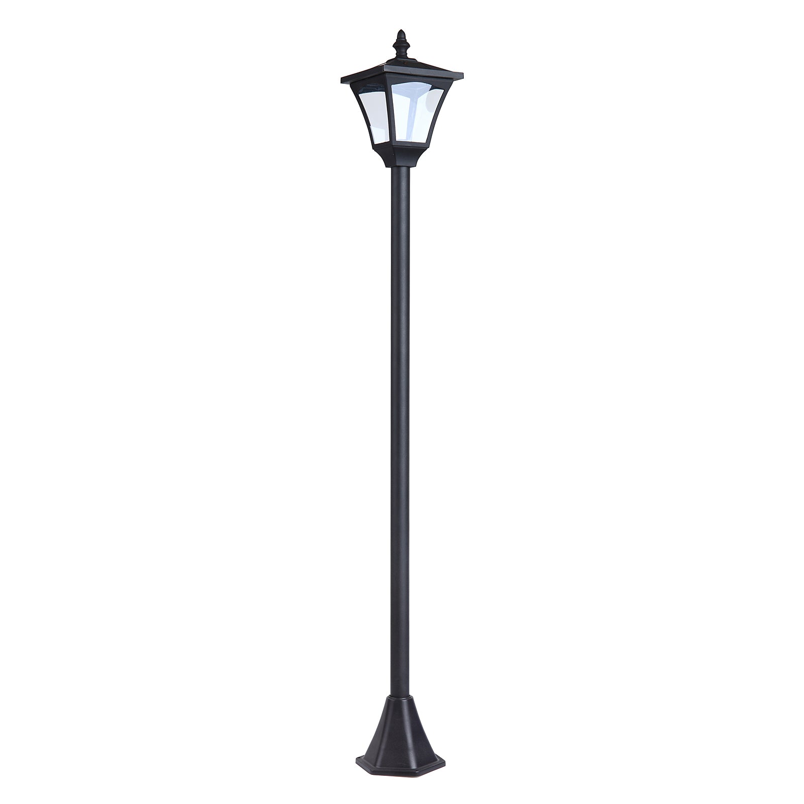 Outdoor Garden Solar Light With Base Post Lamp Freestanding