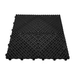 Heavy Duty Vented Garage Interlocking Floor Tiles | Black