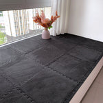 12pcs Interlocking Foam Play Mats For Kids – Soft, 30cm X 30cm Puzzle Floor Tiles | Black