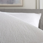 Mottle Cotton Textured Duvet Cover Set | Super King | White