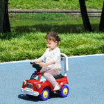 Ride On Car Foot To Floor Design With Under Seat Storage, Red