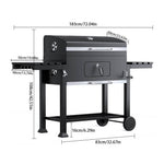 Outdoor Charcoal Grill With Side Table Bbq Patio