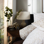 Elsie Cotton Printed Duvet Cover Set | Double | Natural