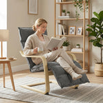 Accent Chair, Leisure Lounge Chair Armchair With Footrest | Grey