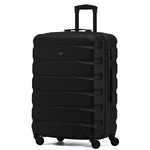 25" Medium Suitcase Check-in Hold Luggage Hard Shell 4 Wheels Tsa Lock | Medium | Jet Black