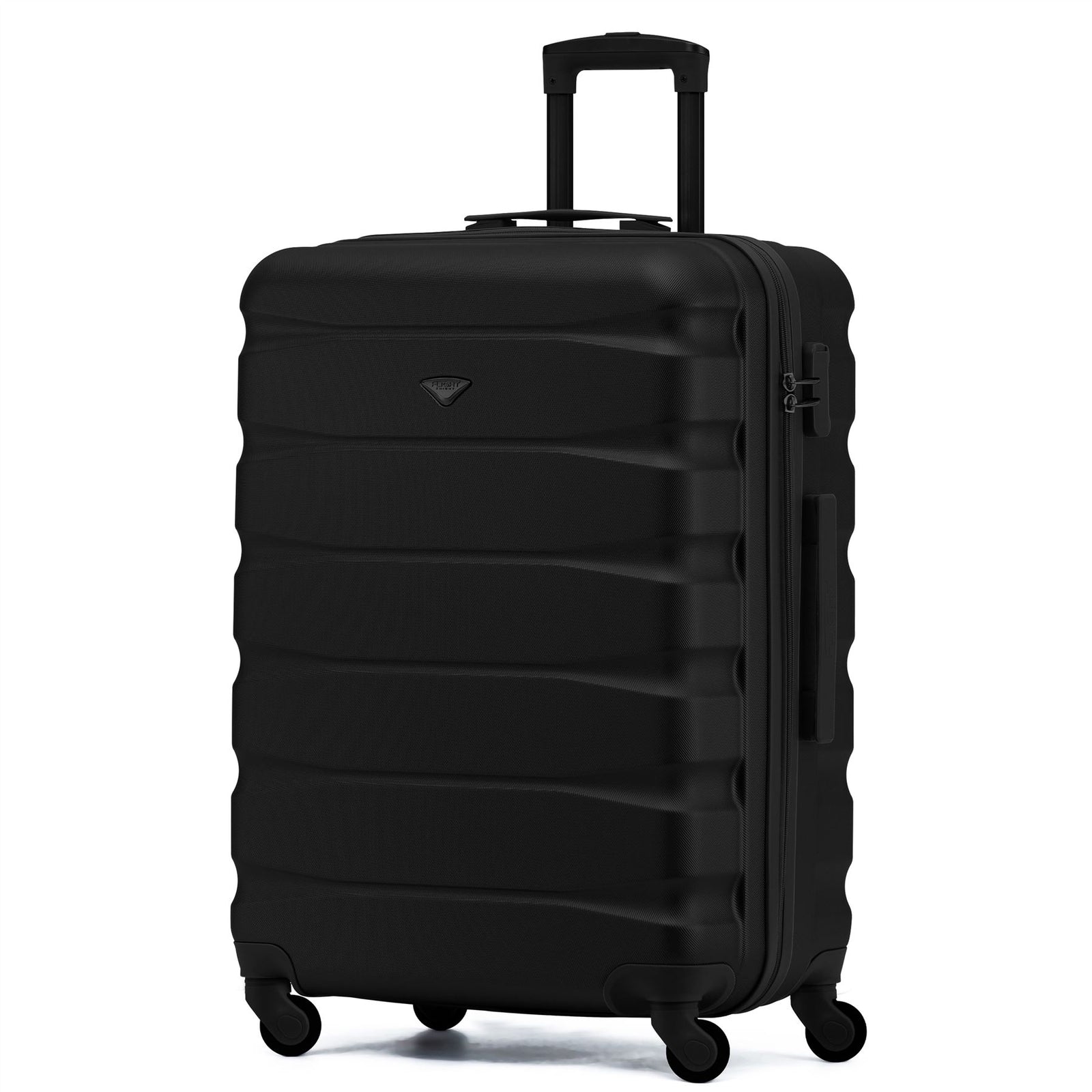 25" Medium Suitcase Check-in Hold Luggage Hard Shell 4 Wheels Tsa Lock | Medium | Jet Black