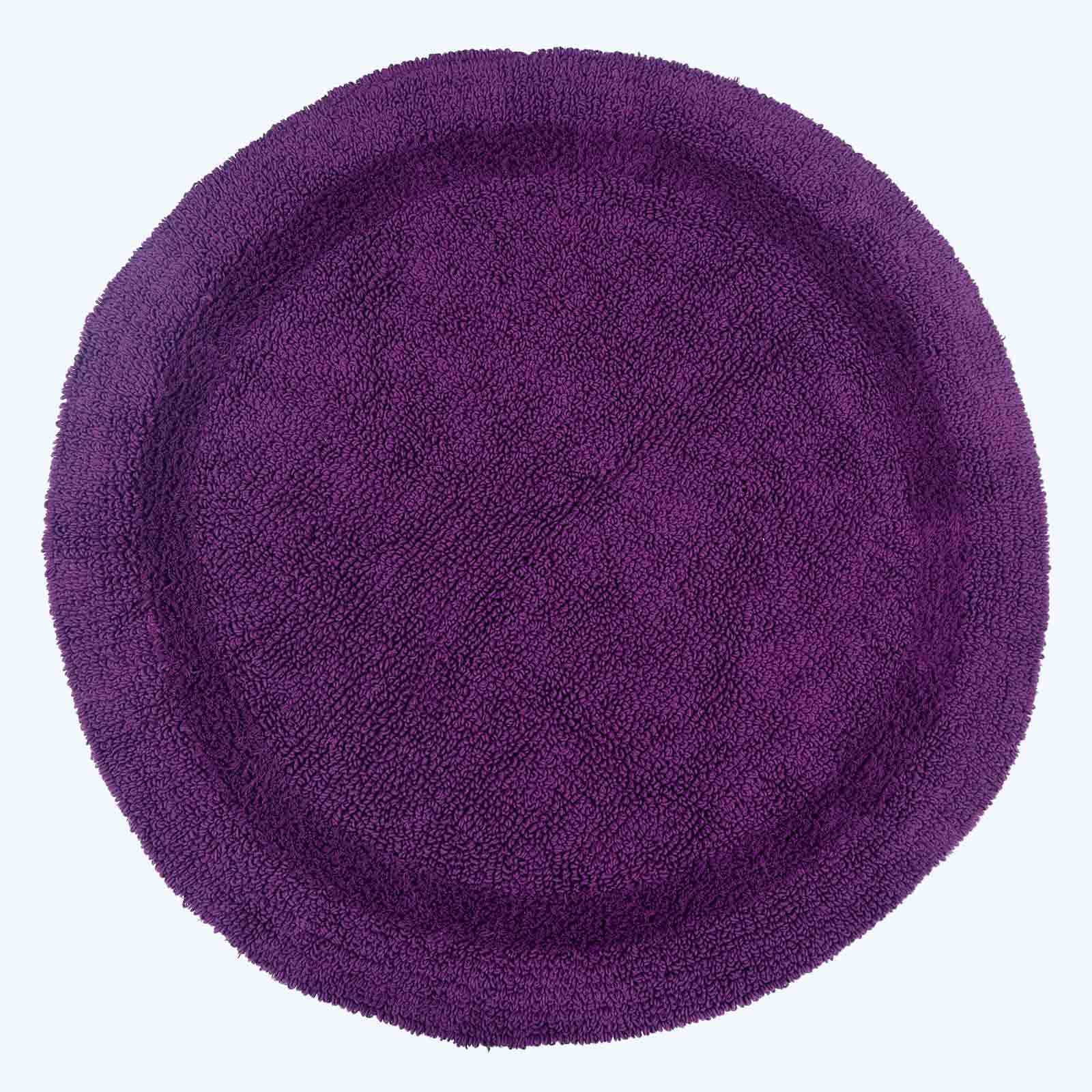 Luxury Reversible Cotton Bath Mat | 80cm | Purple