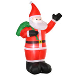 8ft Lighted Christmas Inflatable Santa Claus Gift Bag