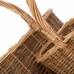 Country Oval Wicker Shopping Basket | Set-of-2 | Brown