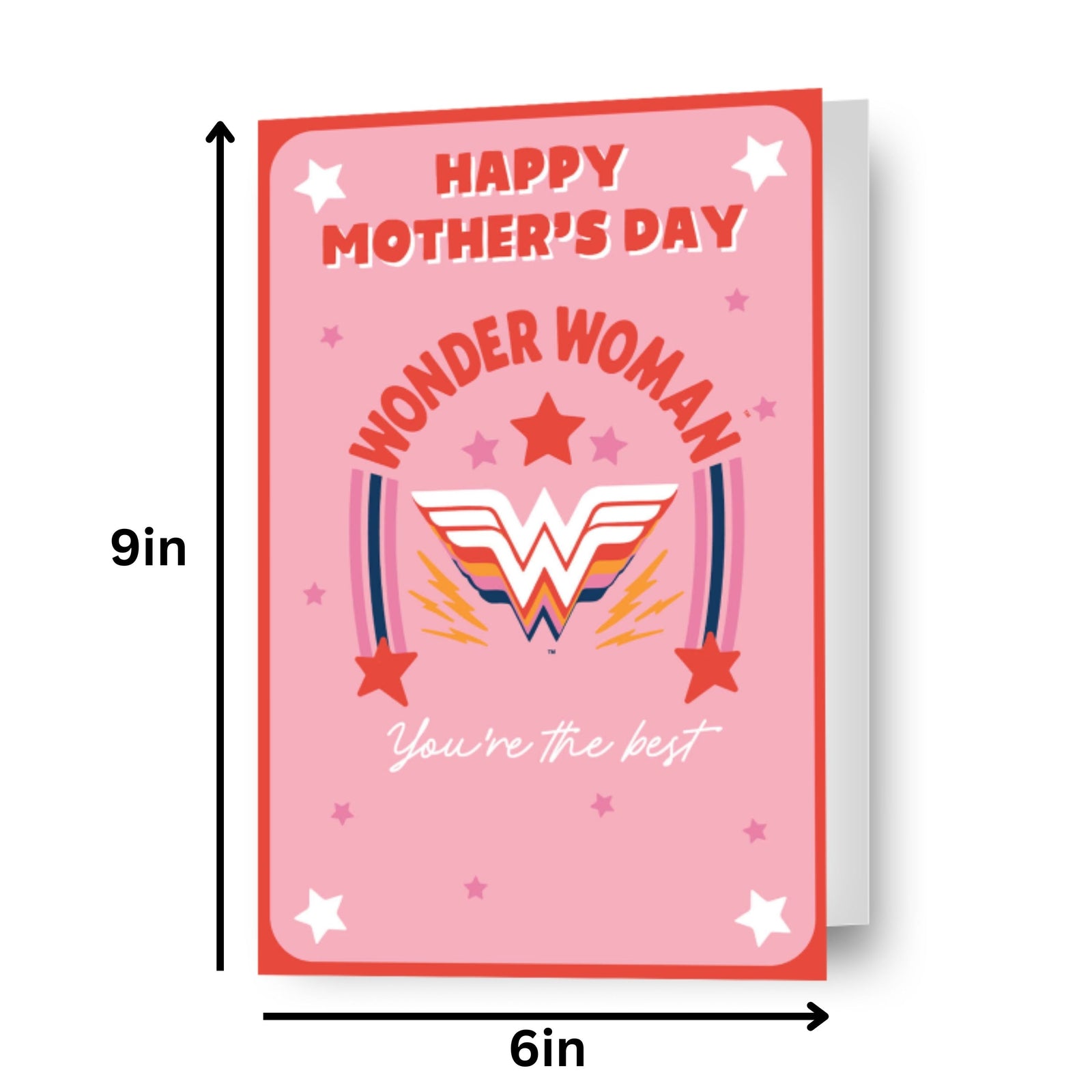 Wonder Woman 'you're The Best' Mother's Day Card Official Product