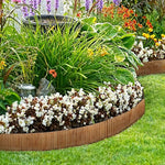 6m Corrugated Metal Garden Edging | Rust