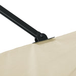 Square Cantilever Roma Parasol W/ 360° Crank & Base | Cream