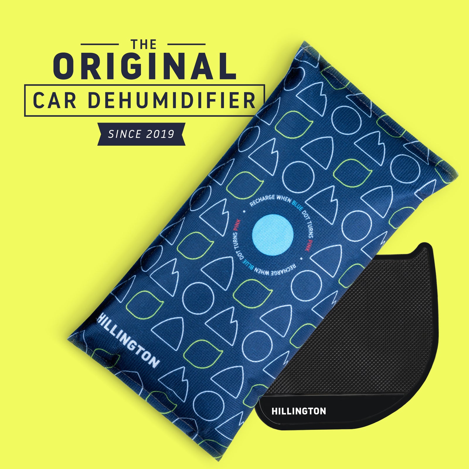 1kg Car Dehumidifier Bags 2 Pack Reusable Moisture Absorbers