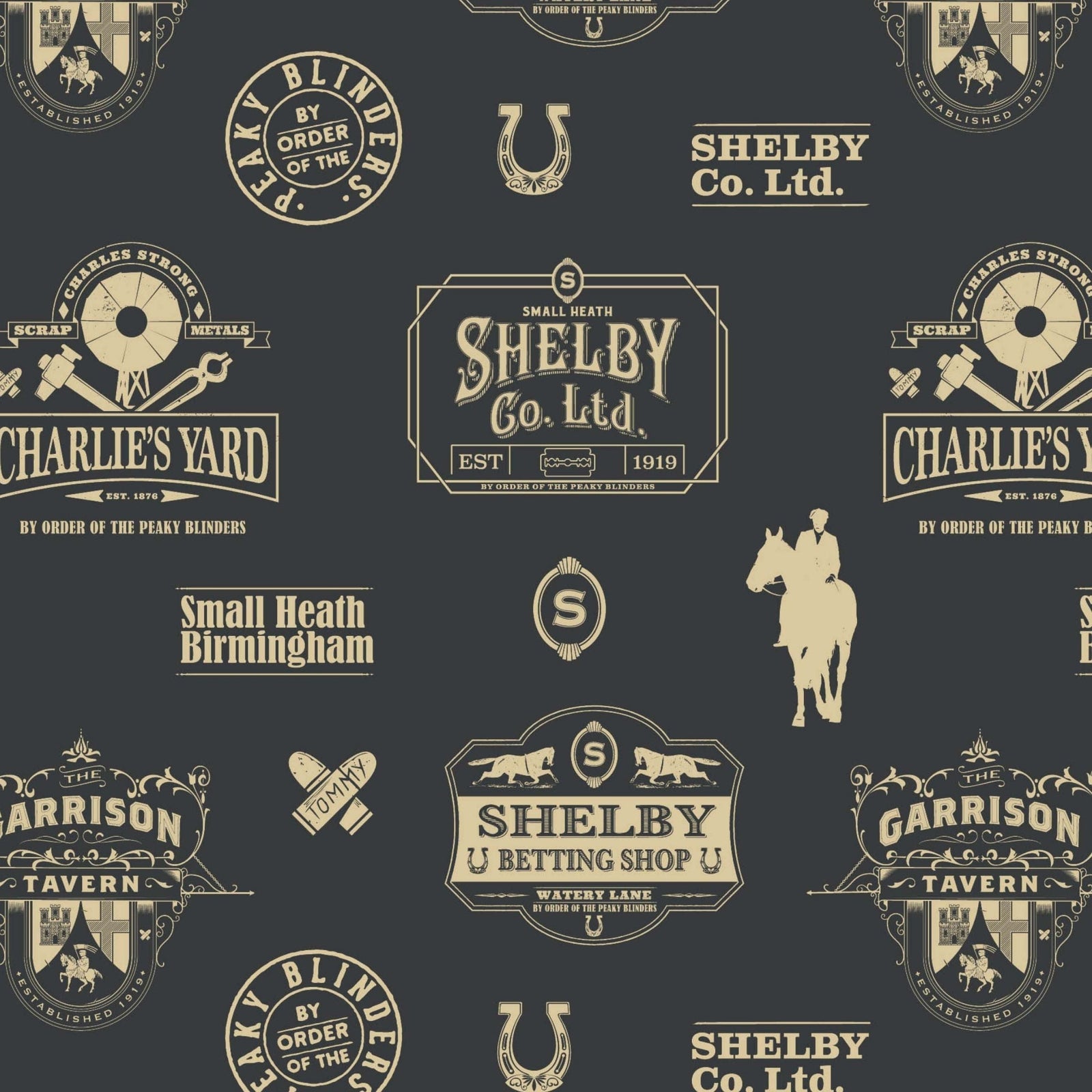 Peaky Blinders 4 Sheet 4 Tag Gift Wrap Bundle Official Product