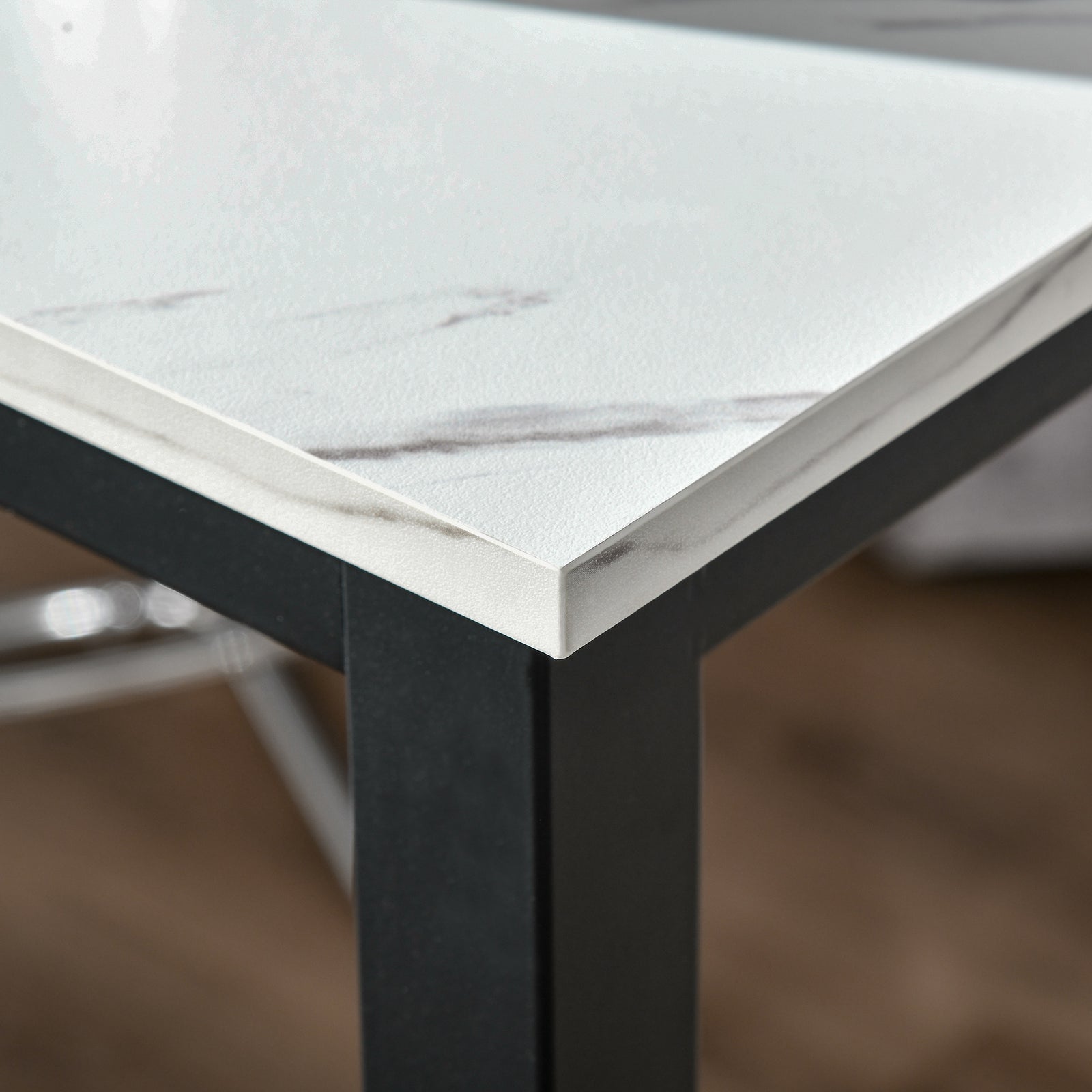 Bar Table Breakfast Dining Coffee Table Adjustable Footpads