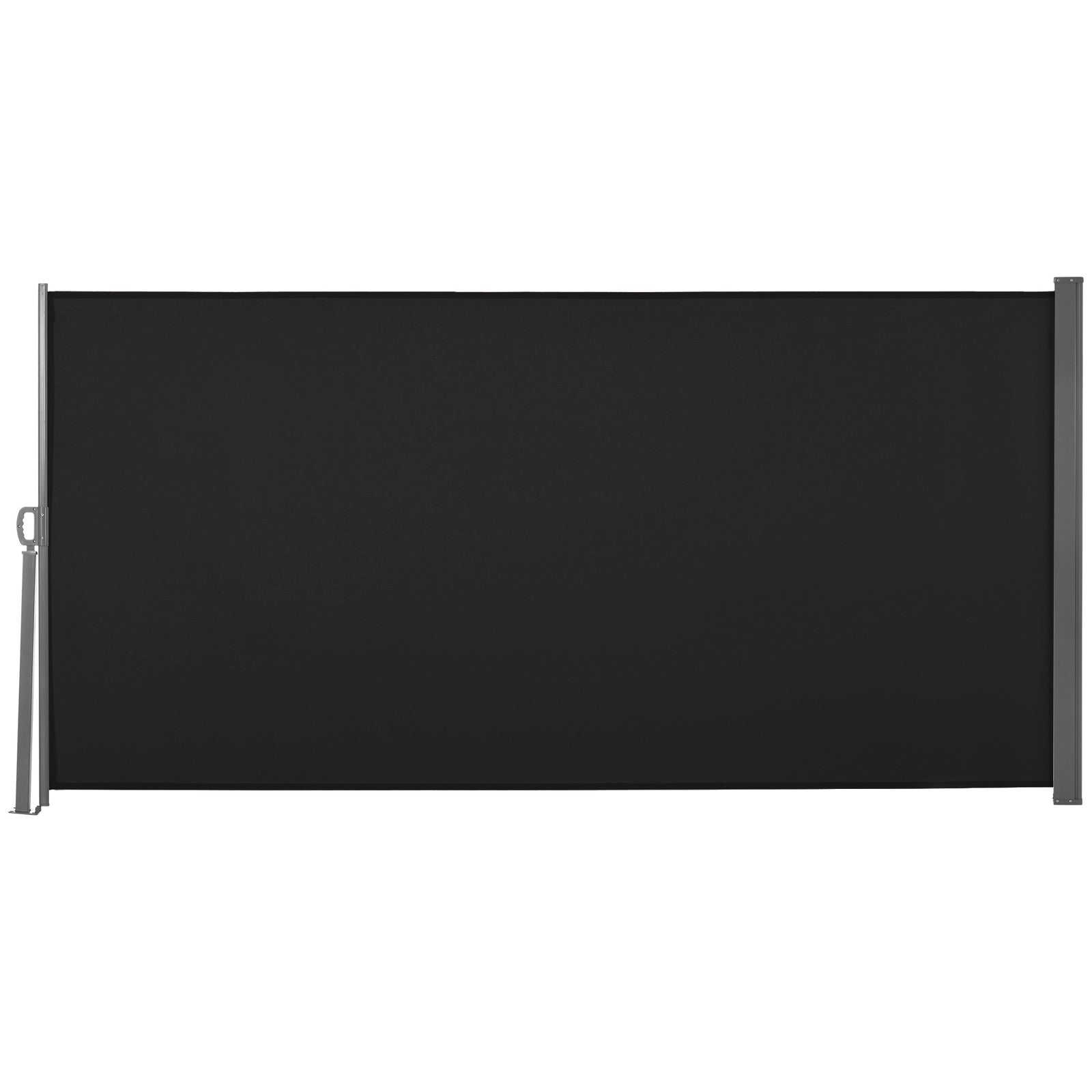 Retractable Sun Side Awning Screen | Small | Black