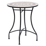 Mosaic Table Round Ceramic Bistro Garden Furniture