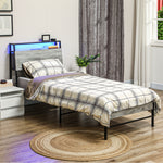 Led Single/double/King Bed Frame With Charging Station | Single