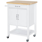 Trolley With Wheels, Shelves, Cupboard