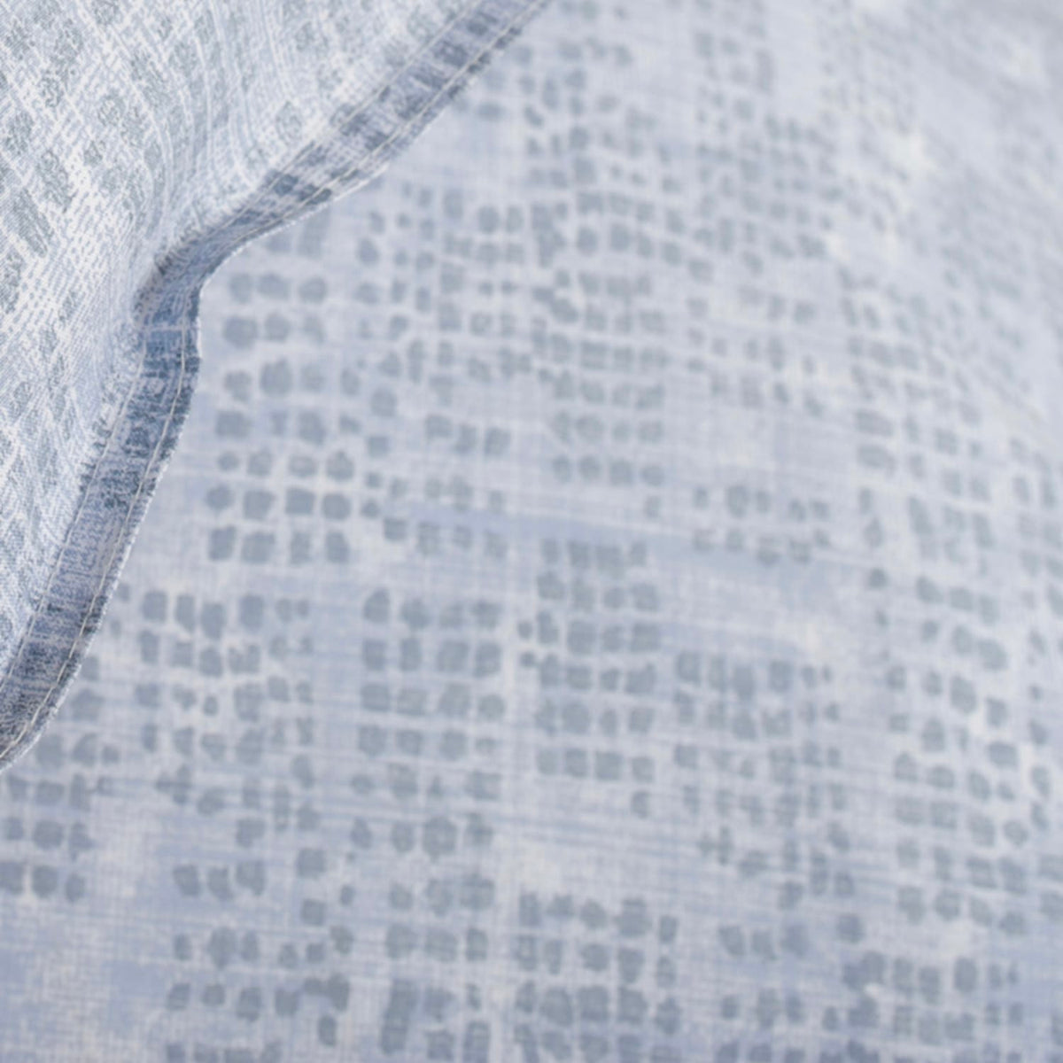 Blue Broken Texture Cotton Printed Duvet Cover Set | Super King | Blue