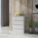 4/5 Drawer Bedroom Chest Of Drawers High Gloss | Medium | White
