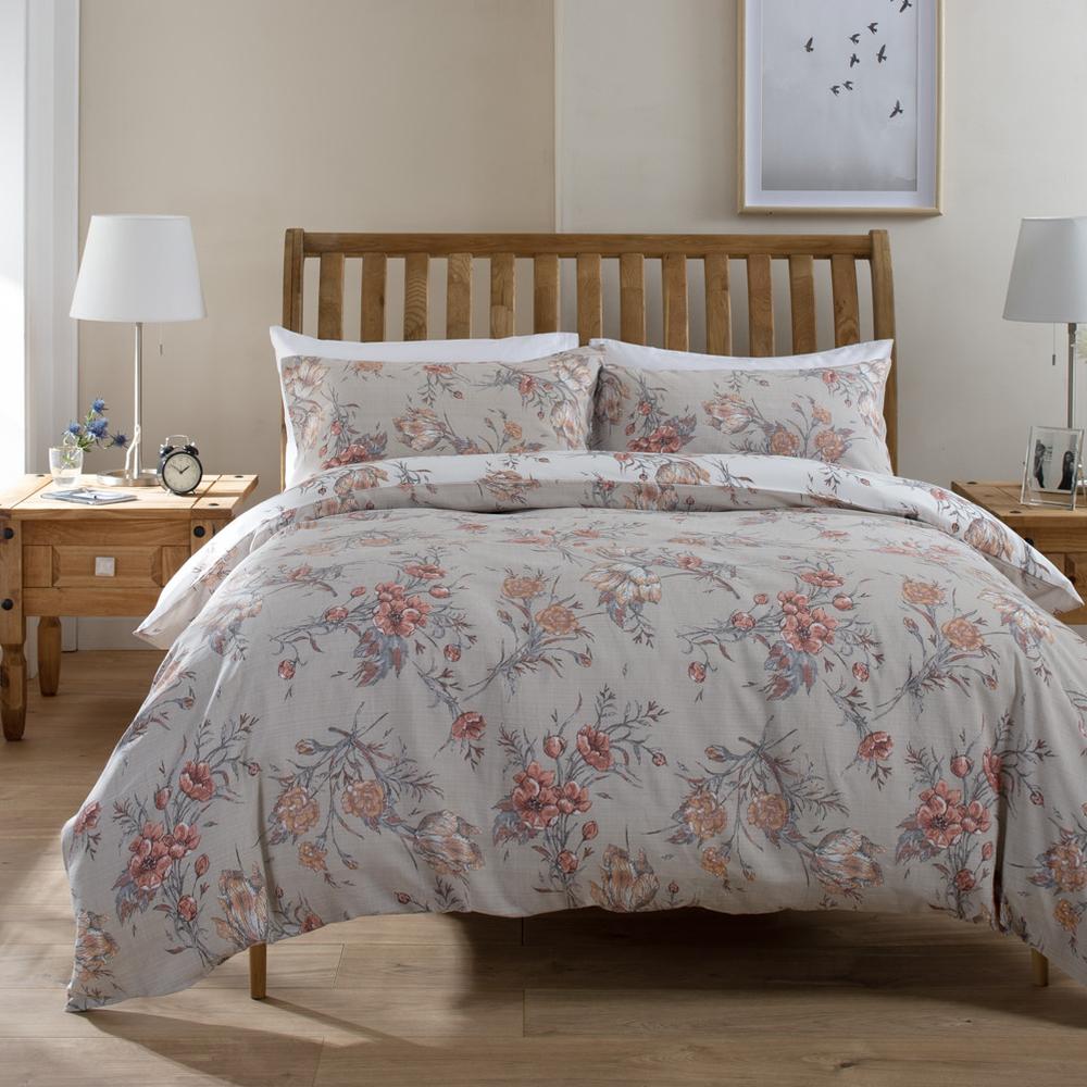 Fire Tulip Cotton Duvet Set | King | Multi Colour