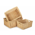 Wicker Kitchen Storage Basket | Set-of-3 | Brown
