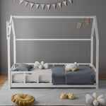 Kid’s Bed With House Frame Pine Wood | White