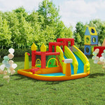 Breeins Inflatable Water Park With Dual Slides & Splash Pool, Large Bounce House For Kids, Heavy-duty Oxford Fabric, 480w Air Blower Included