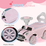 Ride On Car Foot To Floor Sliding Car W/ Air Horn | Pink