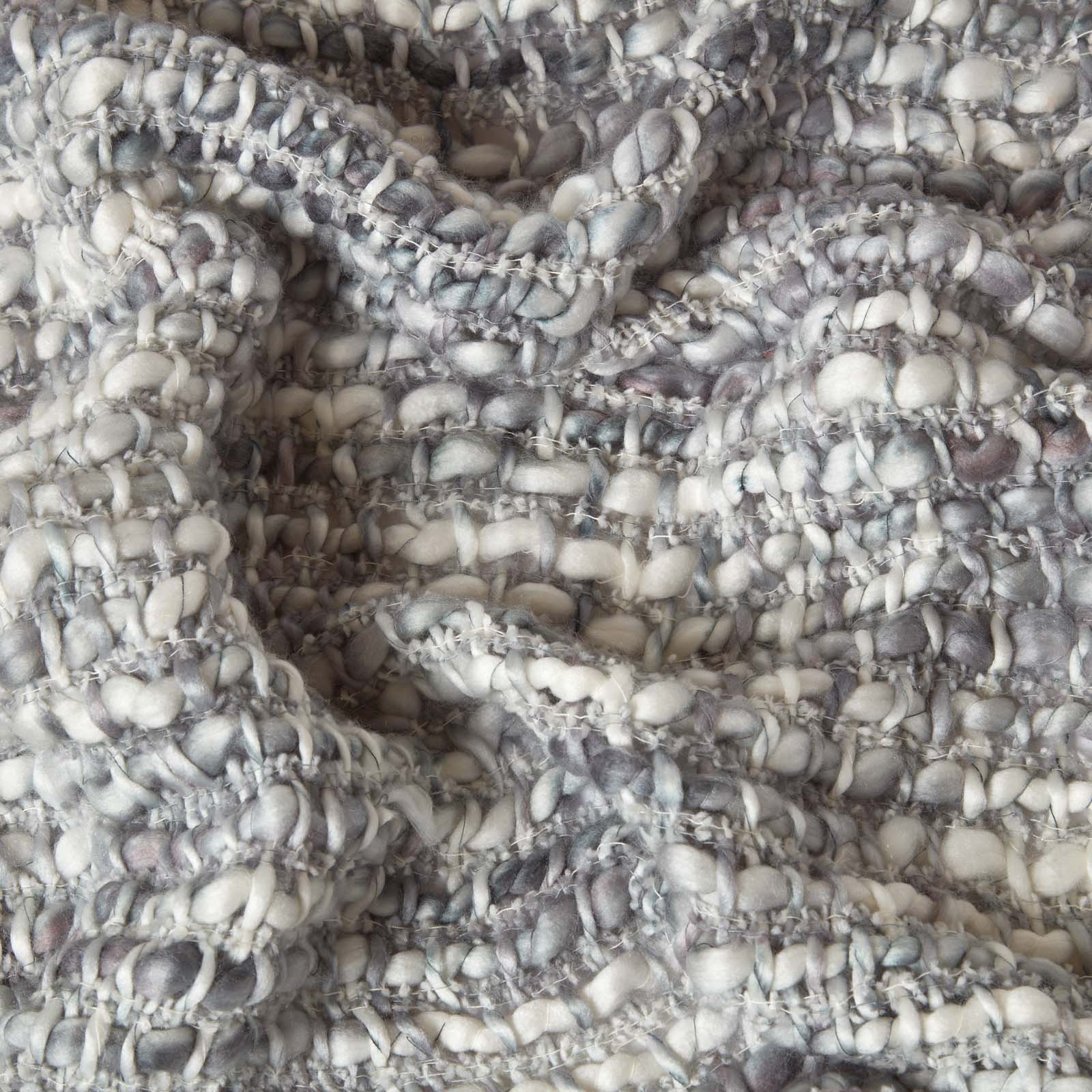 Ophelia Soft Throw With Tassels | 125cm x 150cm | Grey